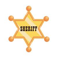 west sheriff star vector