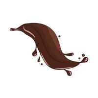 chocolate dynamic splashing vector