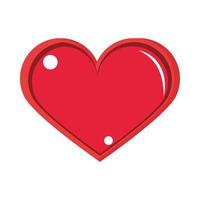 red heart romantic vector
