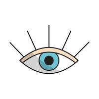 icono de ojo humano vector