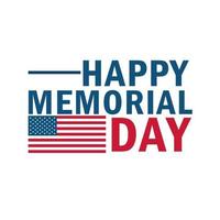 memorial day lettering vector