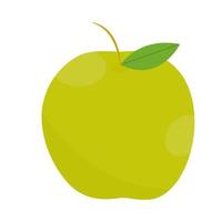 green fruit apple vector