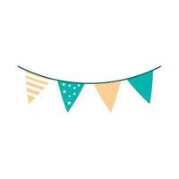 pennants celebration party vector