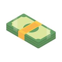 stack bills money vector