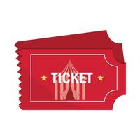 amusement park carnival tickets isolated design vector