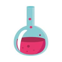 school chemistry flask supply icon flat design vector
