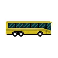 autobús urbano largo servicio público transporte urbano vector