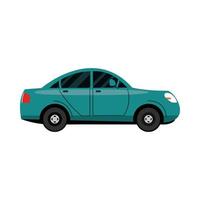 sport car transport vehicle side view car icon vector