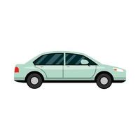 car transport vehicle side view car icon vector
