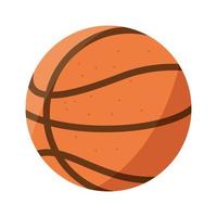 basketball ball sport game icon flat design vector