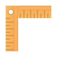 corner ruler construction and renovation tool icon home repair concept vector