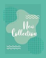 collection seasonal sale promotion hand drawn lettering vector