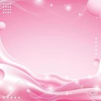 Elegant Pink With Wave Element Concept vector