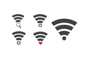 icono de wifi estilo de diseño plano vector