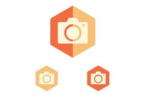 camera vector icon in flat design style