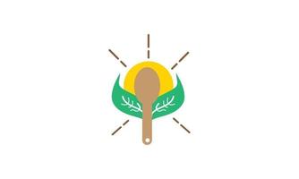 spoon icon for restaurant logo vector