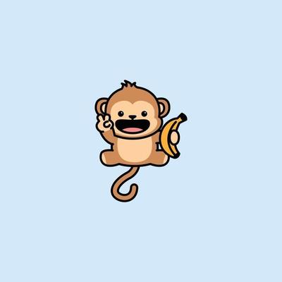 Cute monkey holding banana cartoon 2497281 Vector Art at Vecteezy Cute monkey holding banana cartoon 2497281 Vector Art at Vecteezy