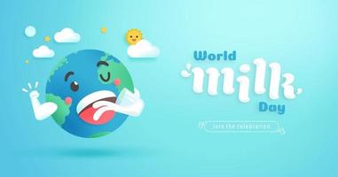 World milk day vector illustration