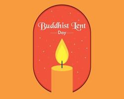 Buddhist Lent Day Greeting Template