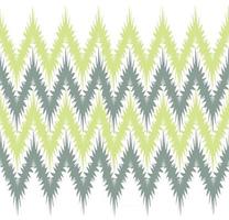 Abstract floral seamless pattern border Artistic drawn zig zag lines tiling background Stylish ornamental zig zag lines backdrop vector