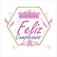 Feliz Compleanos Vector Template Design Illustration