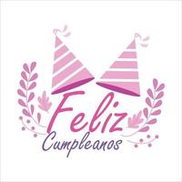 Feliz Compleanos Vector Template Design Illustration