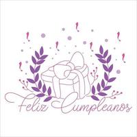 Feliz Compleanos Vector Template Design Illustration