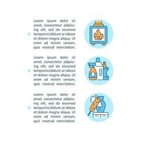 Indoor air pollution concept line icons with text vector