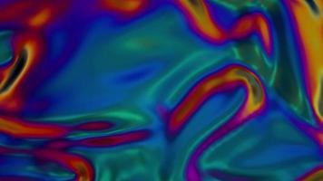 Colorful Iridescent Psychedelic Abstract Liquid Animation video