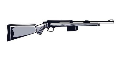 weapon rifle drawn vector