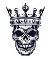 skull with crown vector