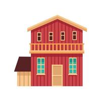 house front facade vector