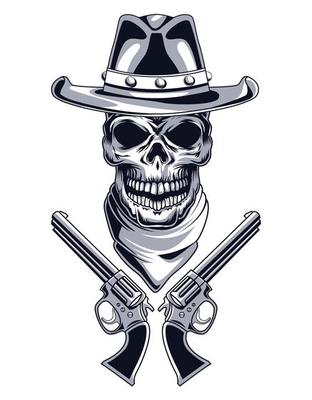Cowboy Skull Vector Art, Icons, and Graphics for Free Download