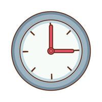 time clock watch vector