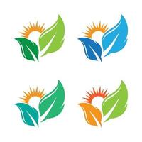Ecology logo images illustration vector