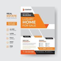 Real Estate Business Flyer Design Template vector