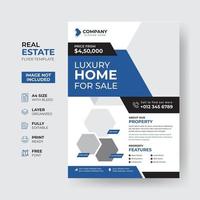 Real Estate Business Flyer Design Template vector