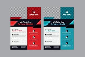 Health Care Flyer templates vector