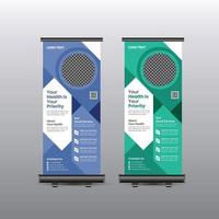 Modern Healthcare Rollup Banner vector