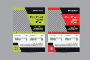 Fast Food Menu Templates vector