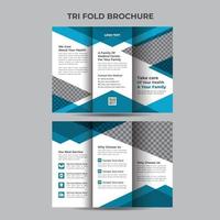 Healthcare Brochure For Clinic with doctors vector