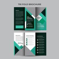 Modern Medical Trifold Brochure Design vector