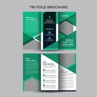 Medical Trifold Brochure Design For Hospital vector