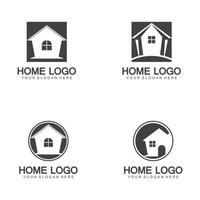 Home and building logo vector