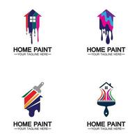 Home Painting Vector Logo Design