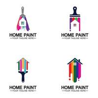 Home Painting Vector Logo Design