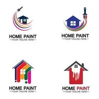 Home Painting Vector Logo Design