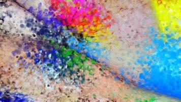 Colorful Paint Drops Falling Animated Pattern on 3D background  Multicolor Paint Drops Seamless Loop 4K Footage video