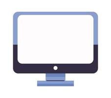 icono de tecnología de monitor de escritorio de computadora vector