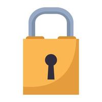 safe padlock secure isolated icon vector